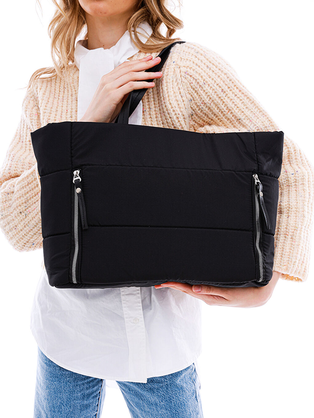 Siyah Kadın Omuz Çantası-3