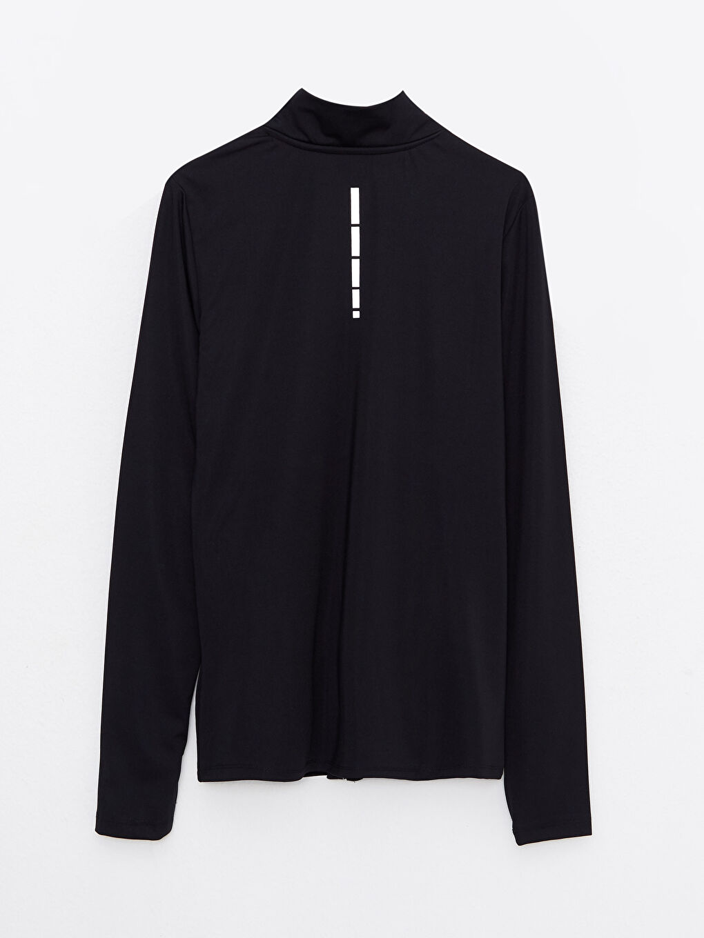 Siyah Dik Yaka Baskılı Uzun Kollu Kadın Outdoor Spor Hırka-6