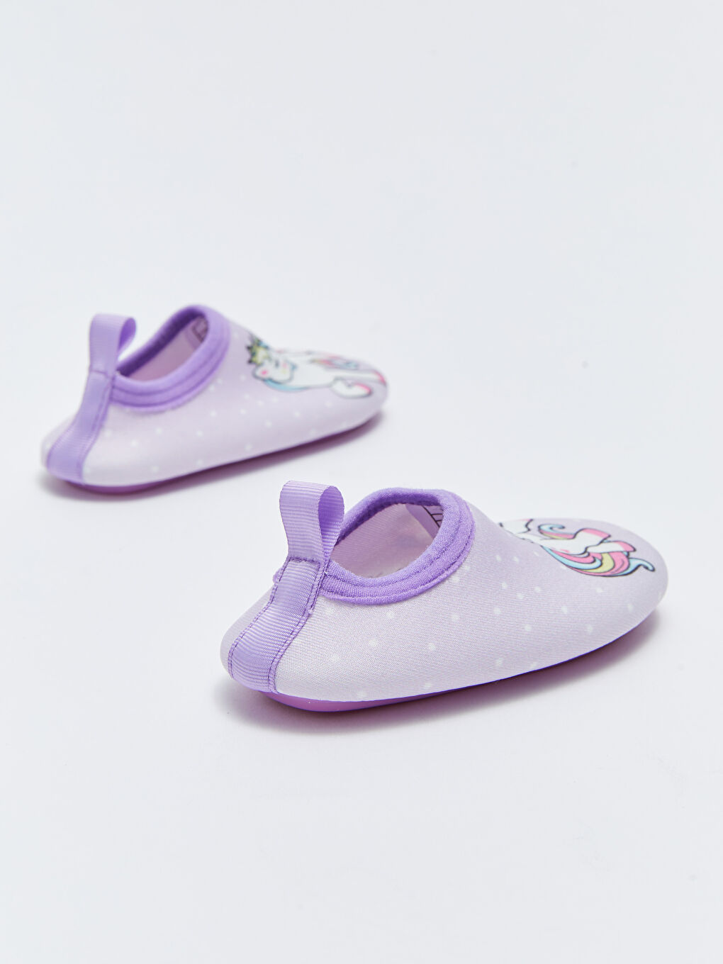 Printed Baby Girls' Aqua Shoes-4