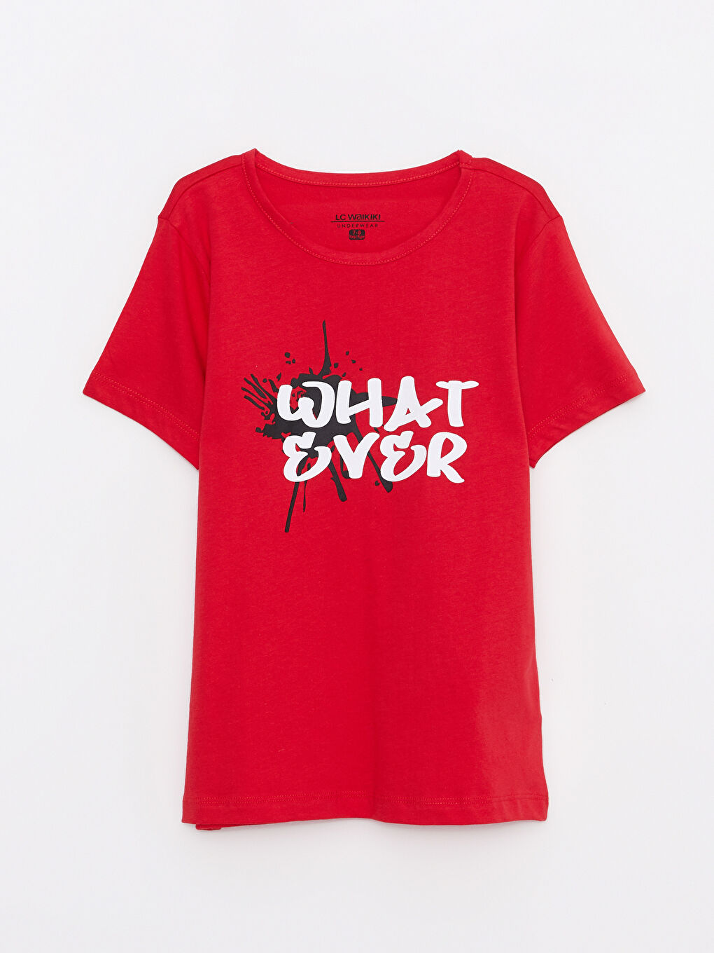 Kırmızı Bisiklet Yaka Baskılı Kısa Kollu Erkek Çocuk Şortlu Pijama Takımı-1