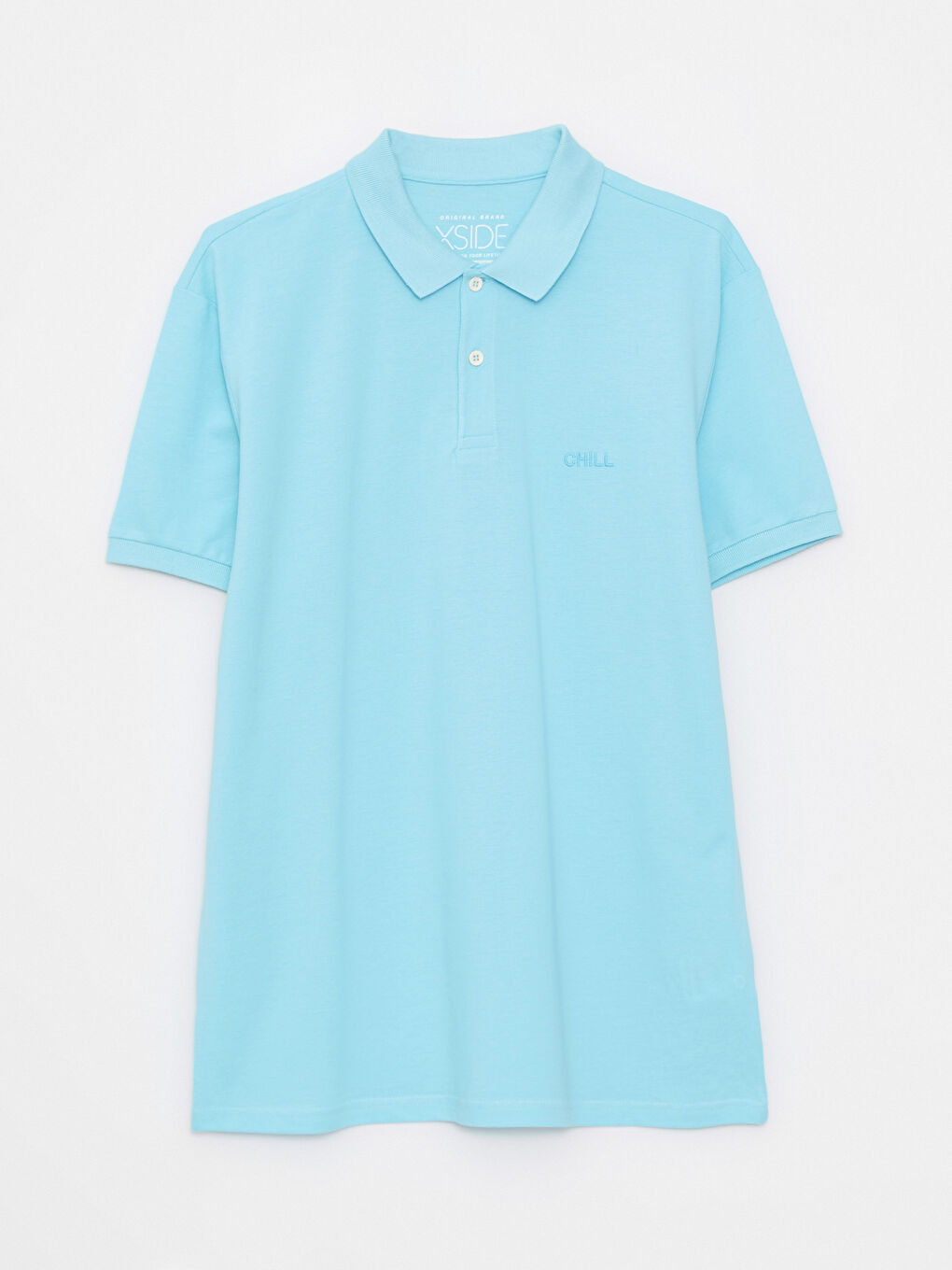 Turkuaz Polo Yaka Kısa Kollu Pike Erkek Tişört