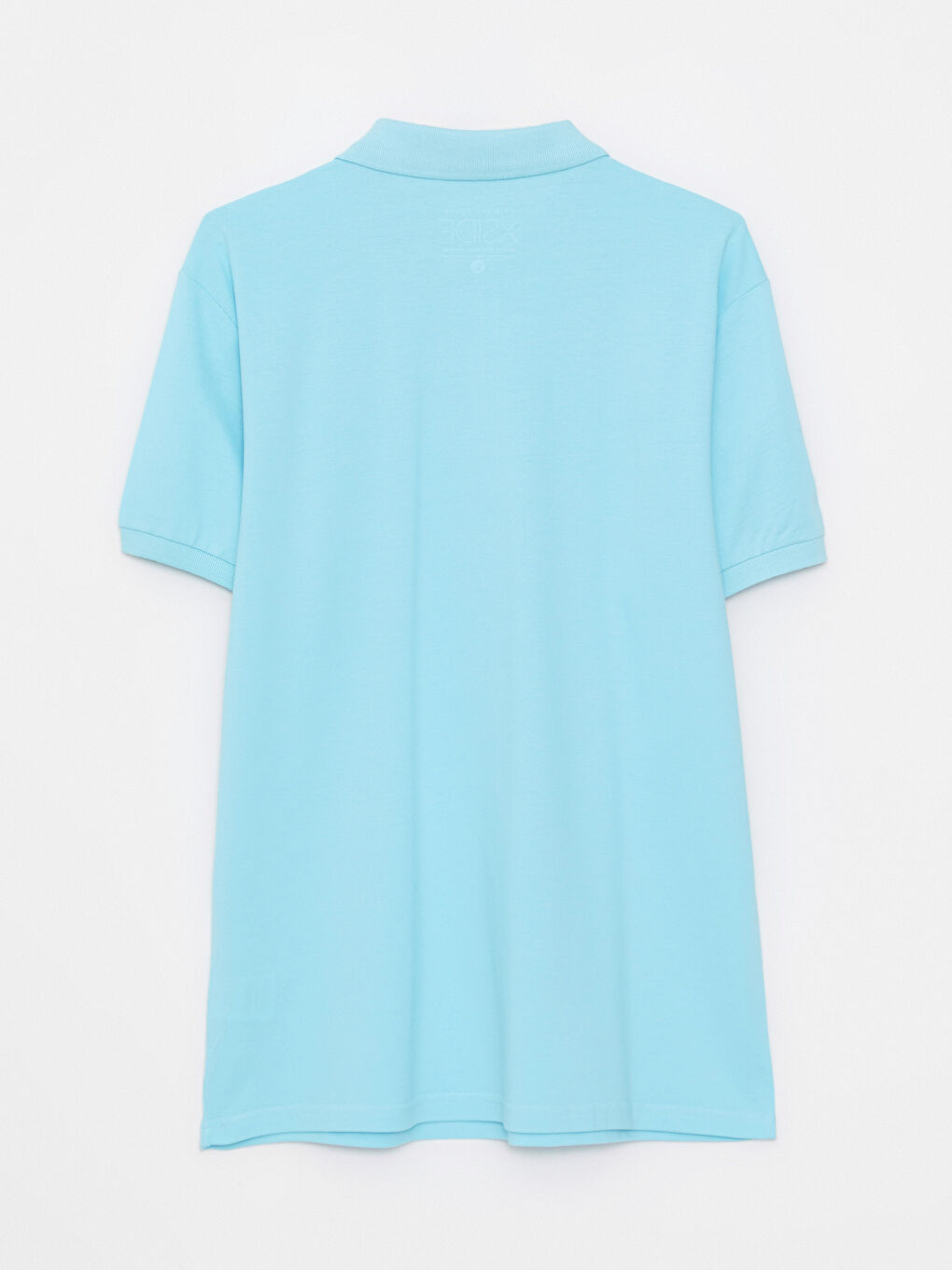Turkuaz Polo Yaka Kısa Kollu Pike Erkek Tişört-1
