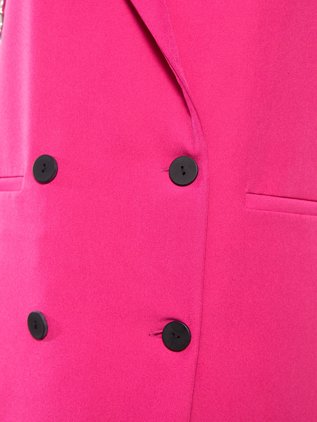 Женский жилет с двубортным воротником, однотонный-3