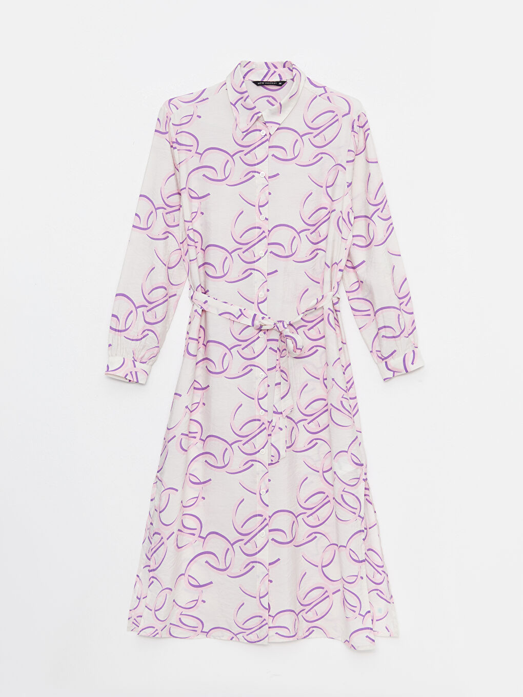 Ekru Desenli Kadın Gömlek Tunik-5