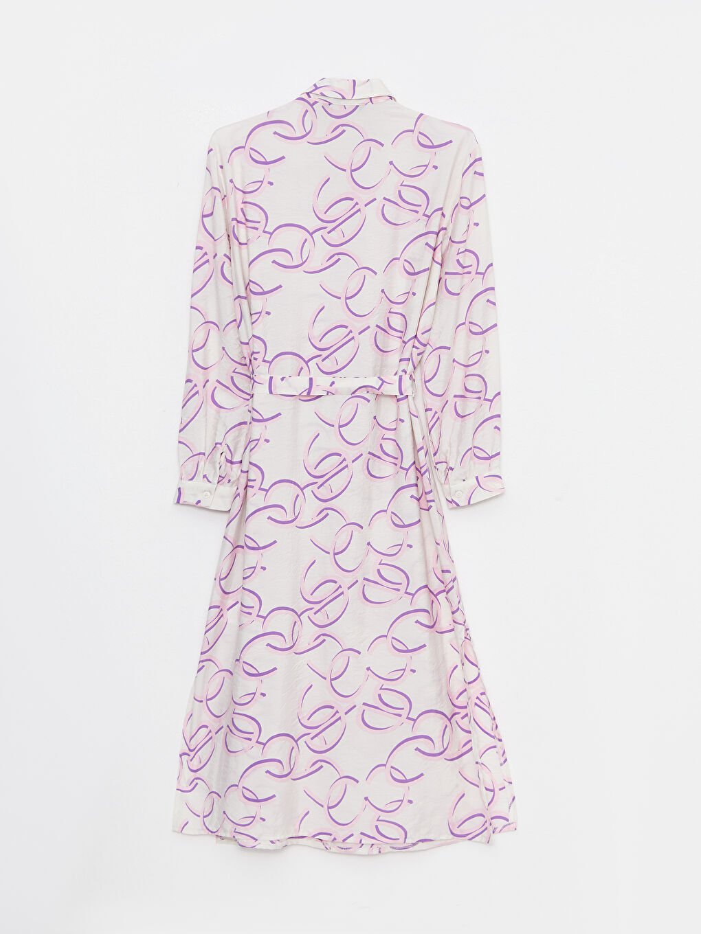 Ekru Desenli Kadın Gömlek Tunik-6