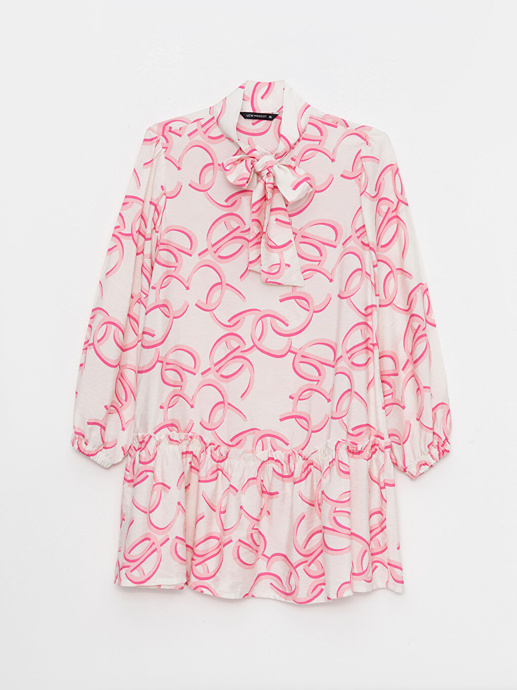 Узорчатая Женская Рубашка-Туника-6