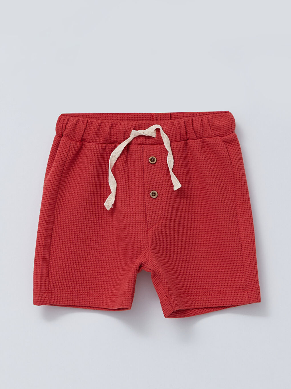 Kırmızı Bisiklet Yaka Baskılı Erkek Bebek Tişört ve Şort 2'li Takım-3