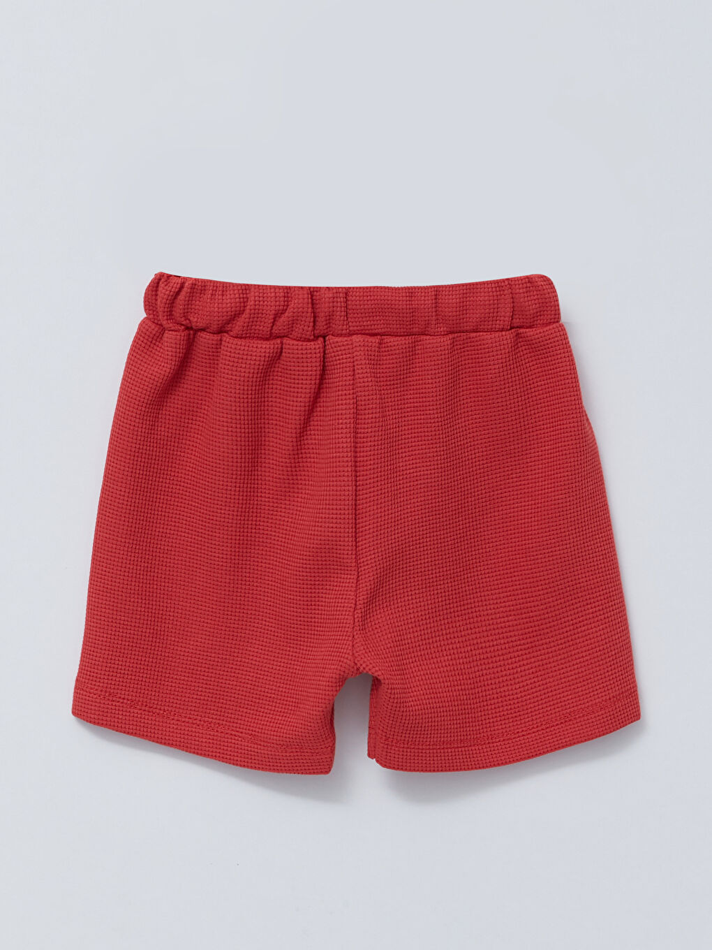 Kırmızı Bisiklet Yaka Baskılı Erkek Bebek Tişört ve Şort 2'li Takım-4