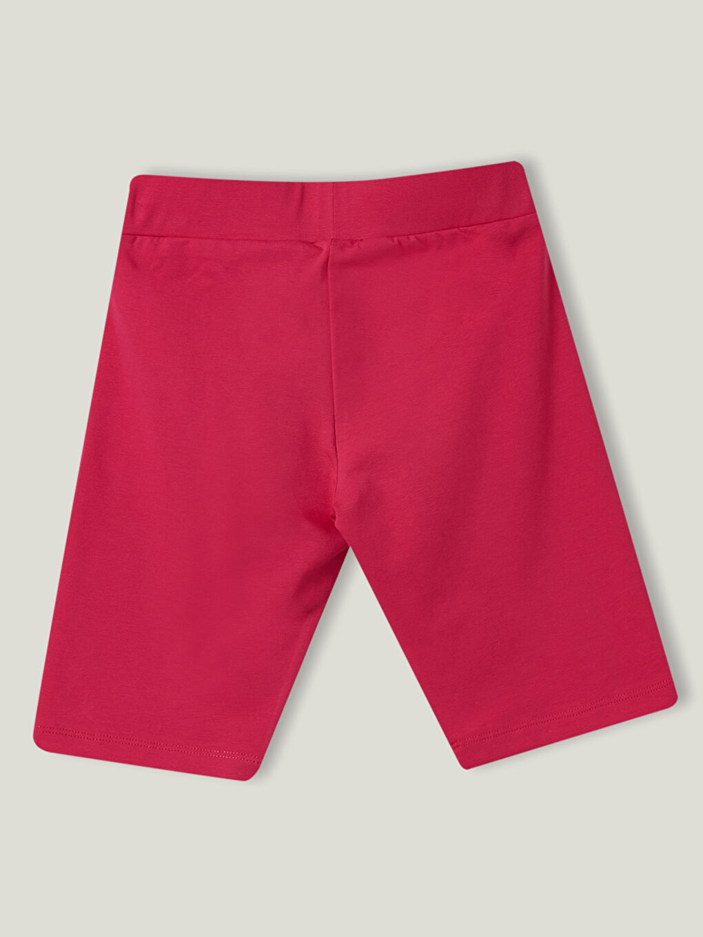 Pembe Beli Lastikli Nakış Detaylı Pamuklu Kız Çocuk Kısa Tayt-2