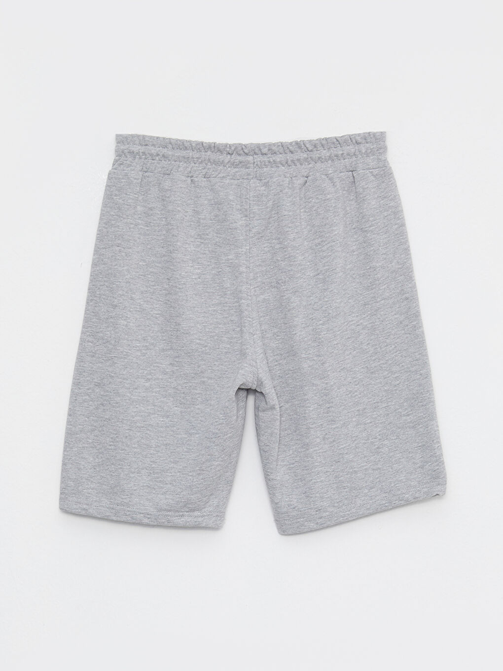 Gri Standart Kalıp Örme Erkek Şort-6