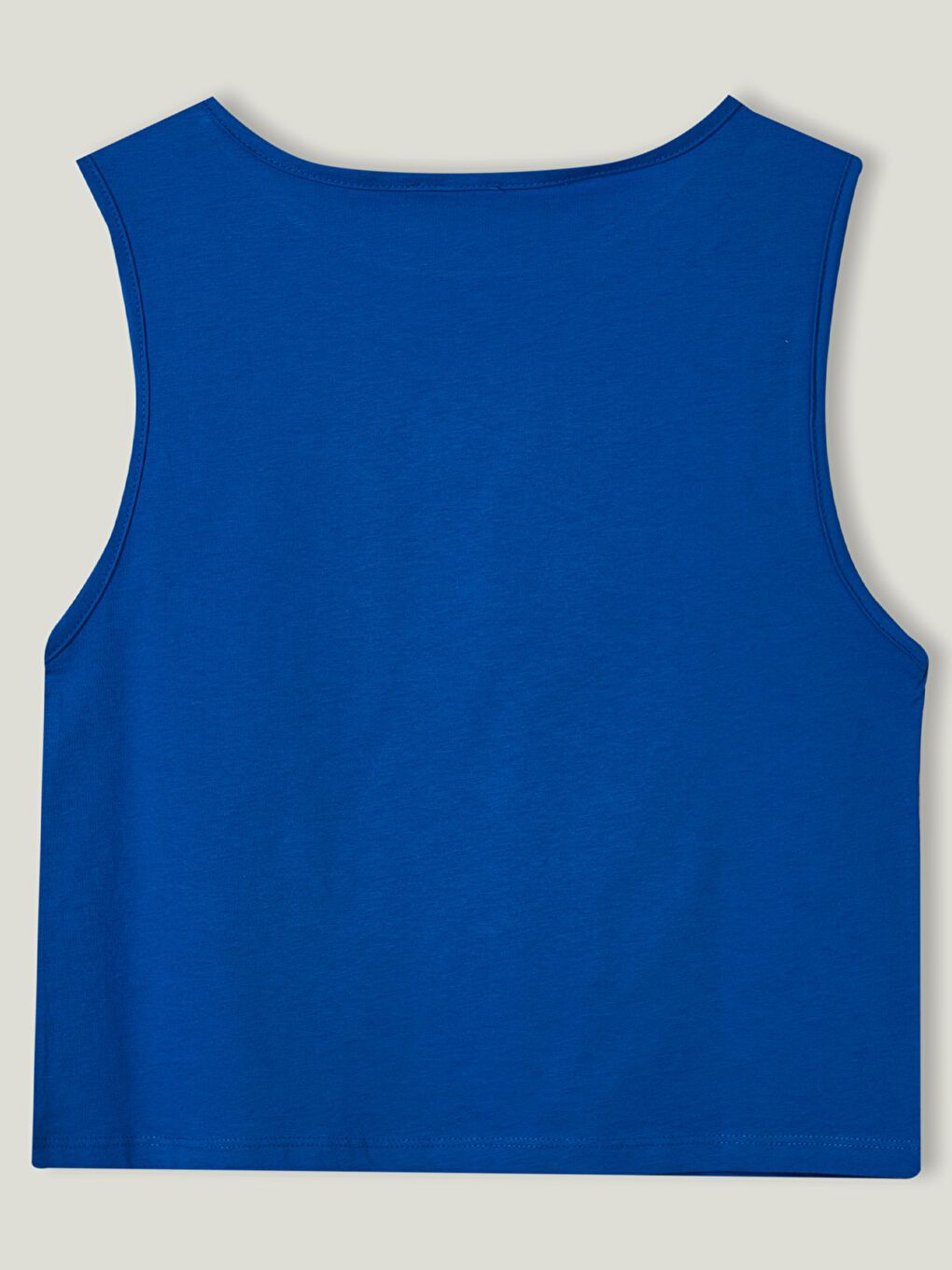 Mavi Bisiklet Yaka Baskılı Pamuklu Erkek Çocuk Atlet-2