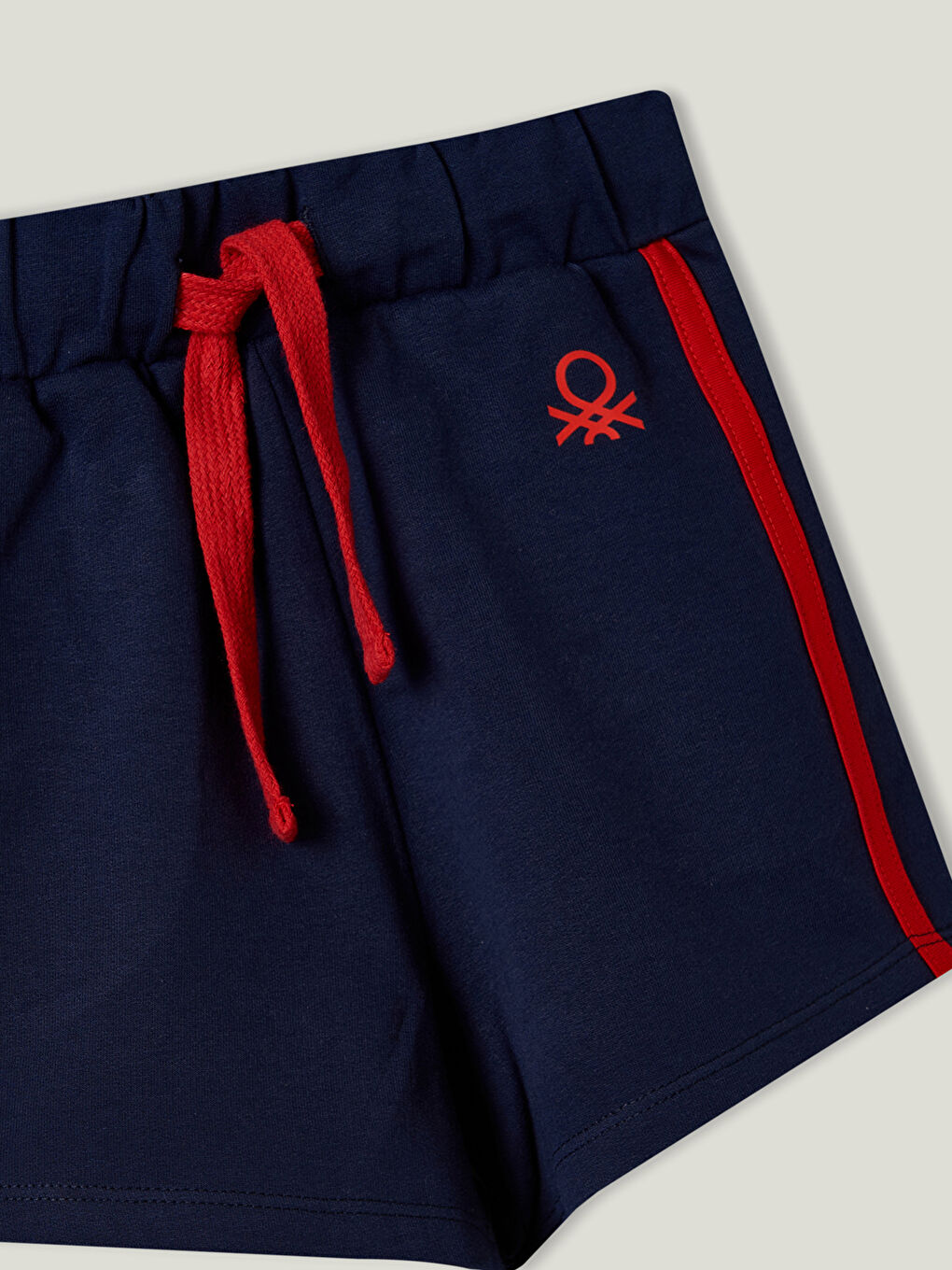 Lacivert Beli Lastikli Baskılı Erkek Çocuk Şort-1