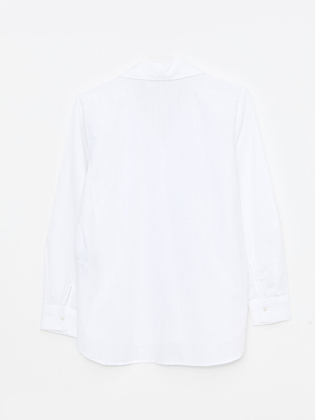 Buttoned Regular Long Sleeve Cotton Women's Shirt-6