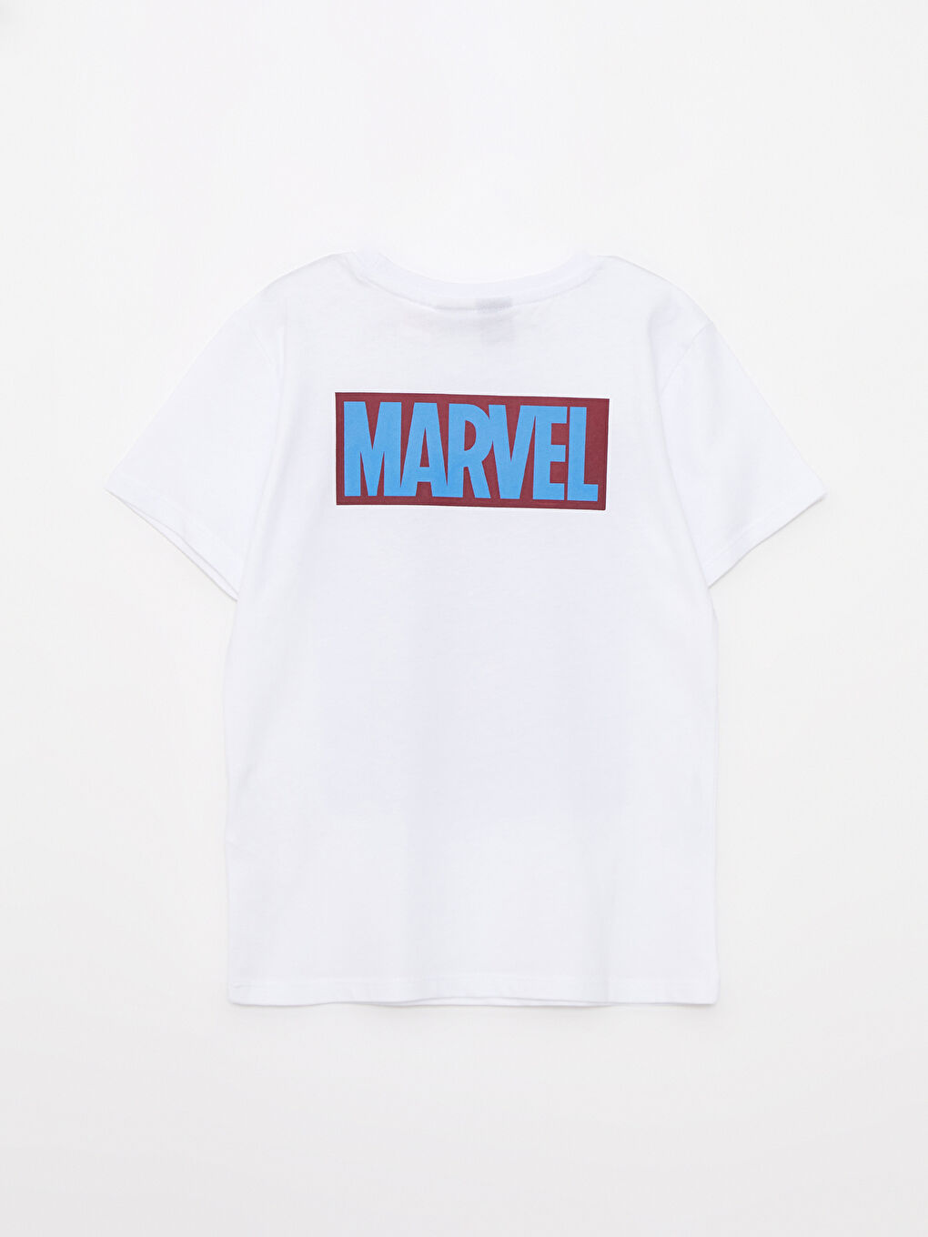 Beyaz Bisiklet Yaka Trabzonspor Baskılı Kısa Kollu Pamuklu Erkek Çocuk Tişört-1