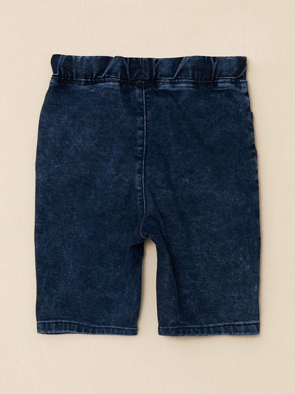 Short en Jean Basique à Taille Élastiquée pour Bébé Garçons-1