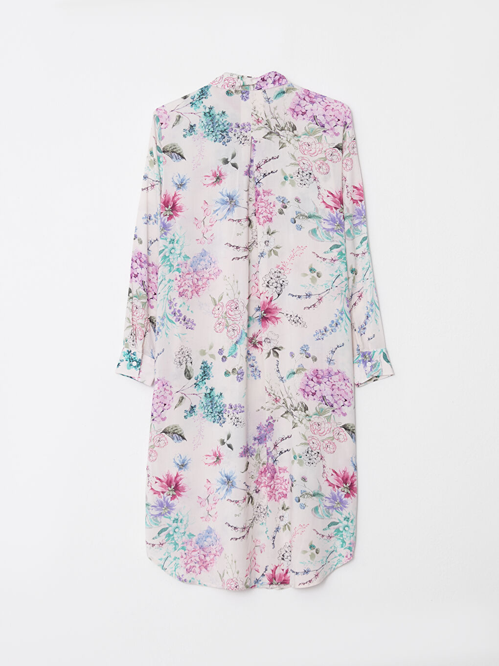 Floral Long Sleeve Women's Shirt Tunic-5