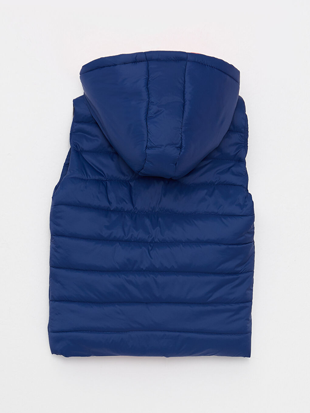 Lacivert Kapüşonlu Basic Kız Çocuk Şişme Yelek-1