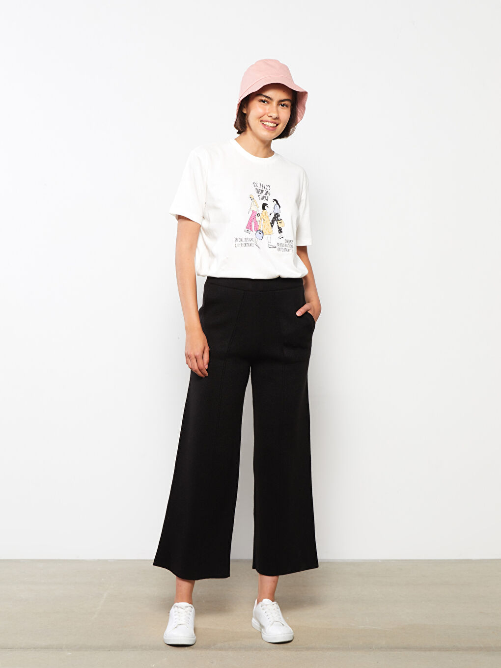 Tunique Pour Femmes En Coton Surdimensionnée Imprimée À Manches Courtes Et Col Rond-1