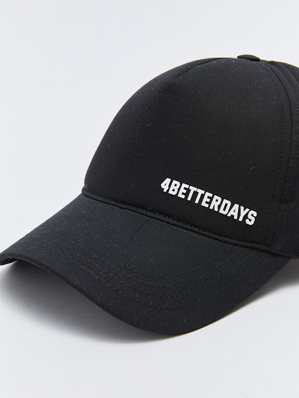 Siyah Baskılı Erkek Kep Şapka-3