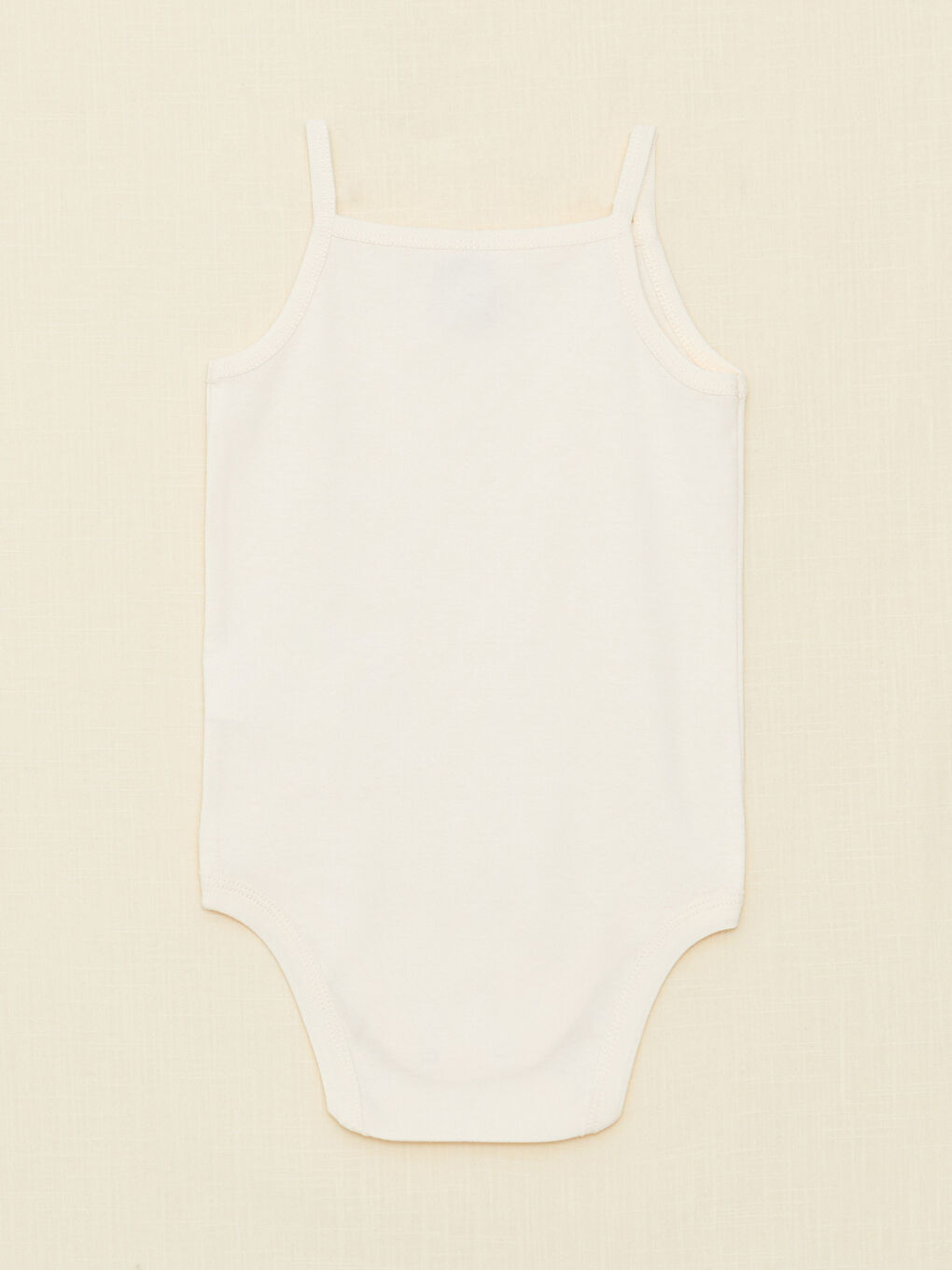 Square Collar Suspended Basic Cotton Baby Girl Snap Fastener Body 5 Pack-2