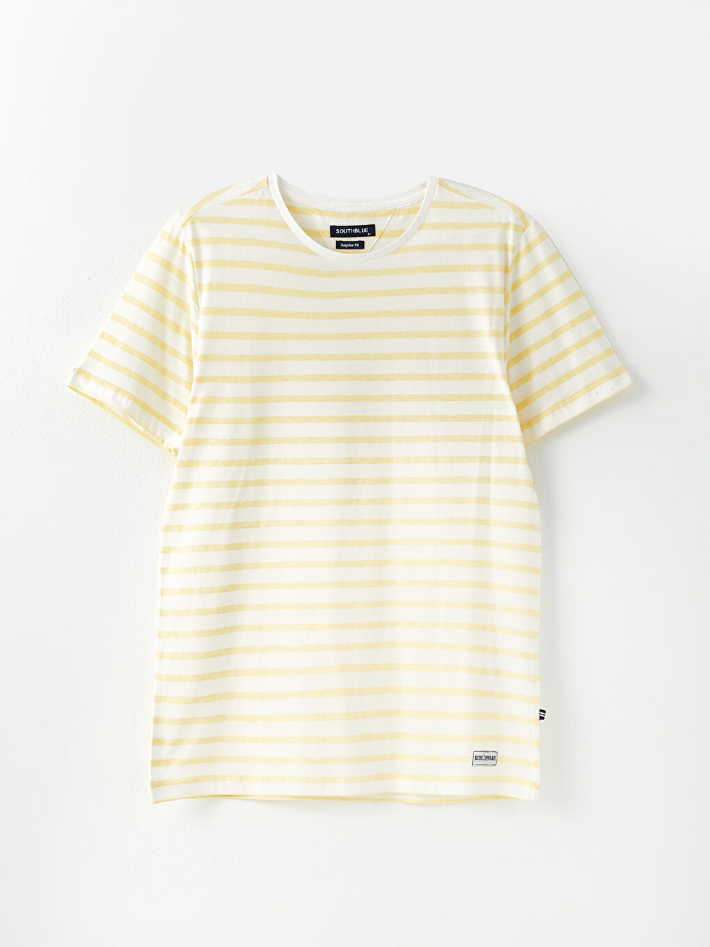 Crew Neck Short Sleeve Striped Jersey Men's T-Shirt-6