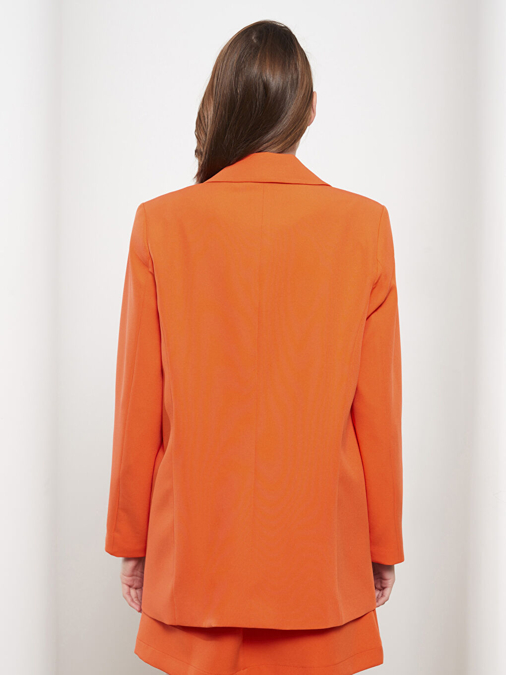 Buttoned Regular Long Sleeve Women's Blazer Jacket-4