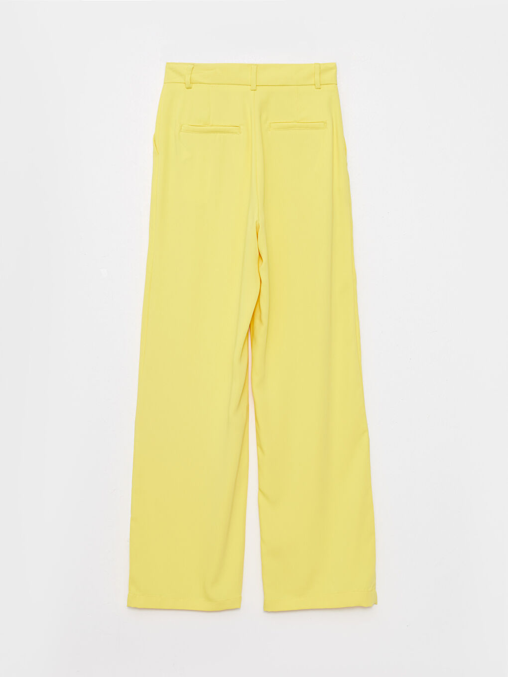 Женские Однотонные Брюки Стандартного Кроя с Высокой Посадкой-6