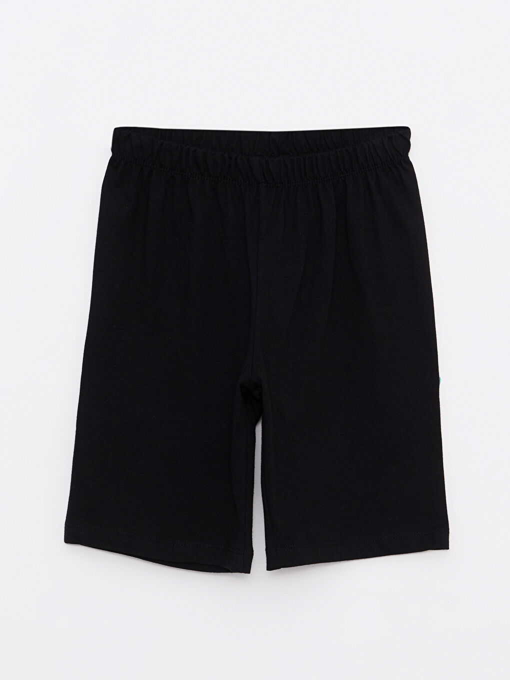 Turkuaz Bisiklet Yaka Baskılı Kısa Kollu Erkek Çocuk Şortlu Pijama Takımı-2