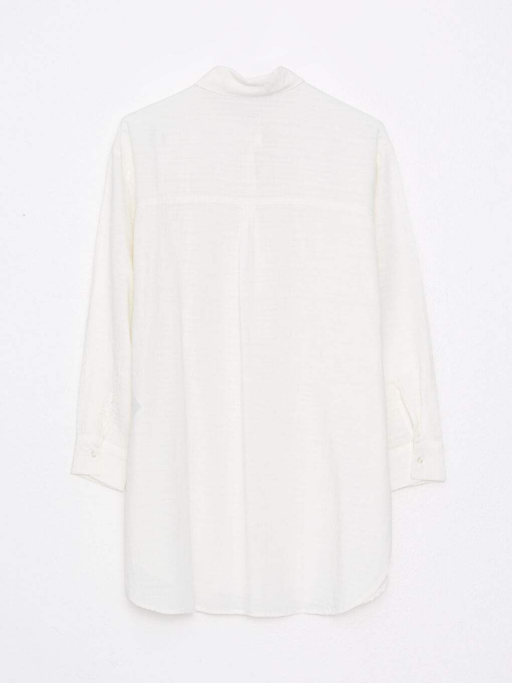 Buttoned Regular Long Sleeve Poplin Maternity Shirt -S2LG61Z8-FDL