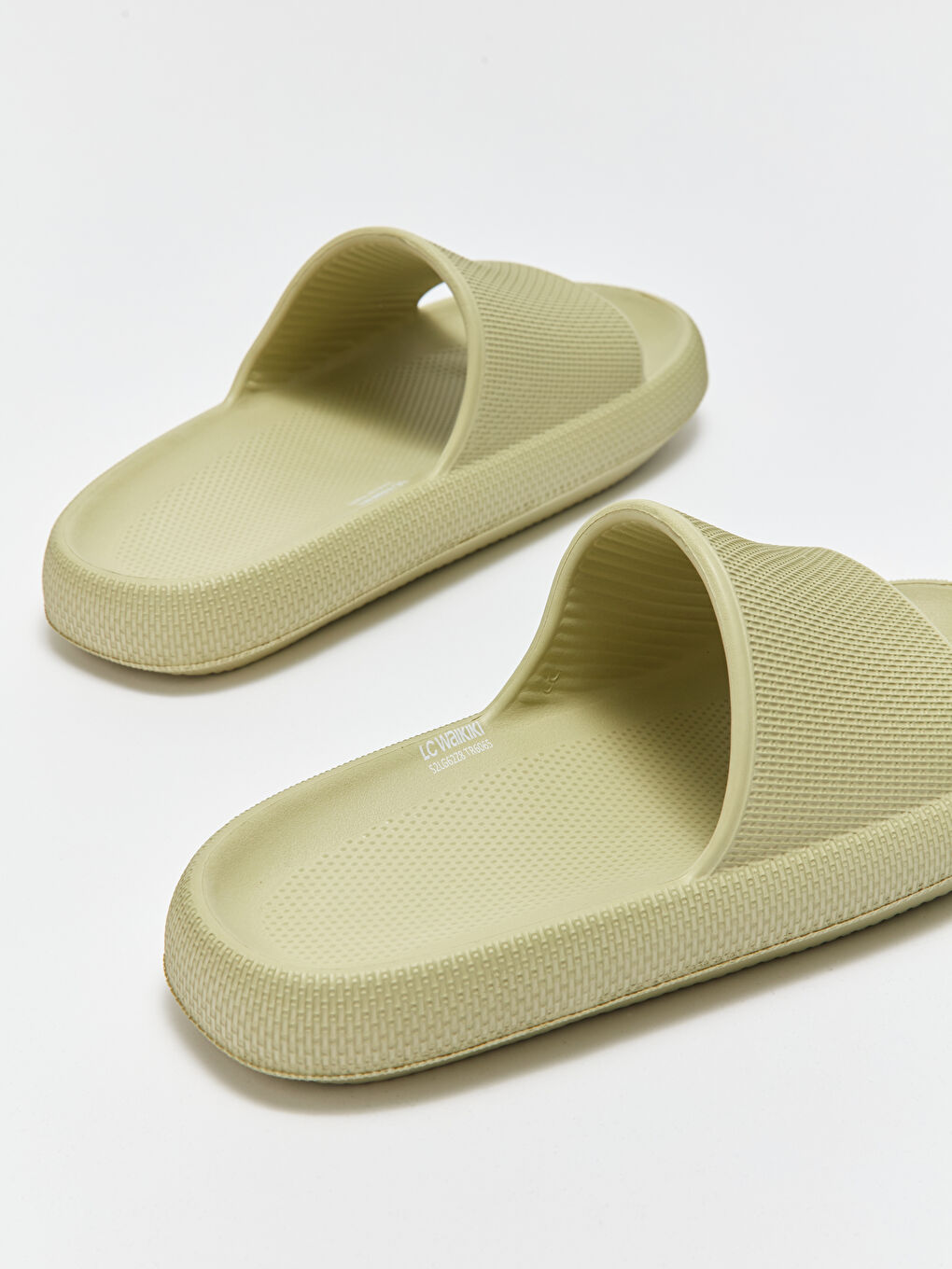 Yeşil Tek Bantlı Erkek Terlik-4