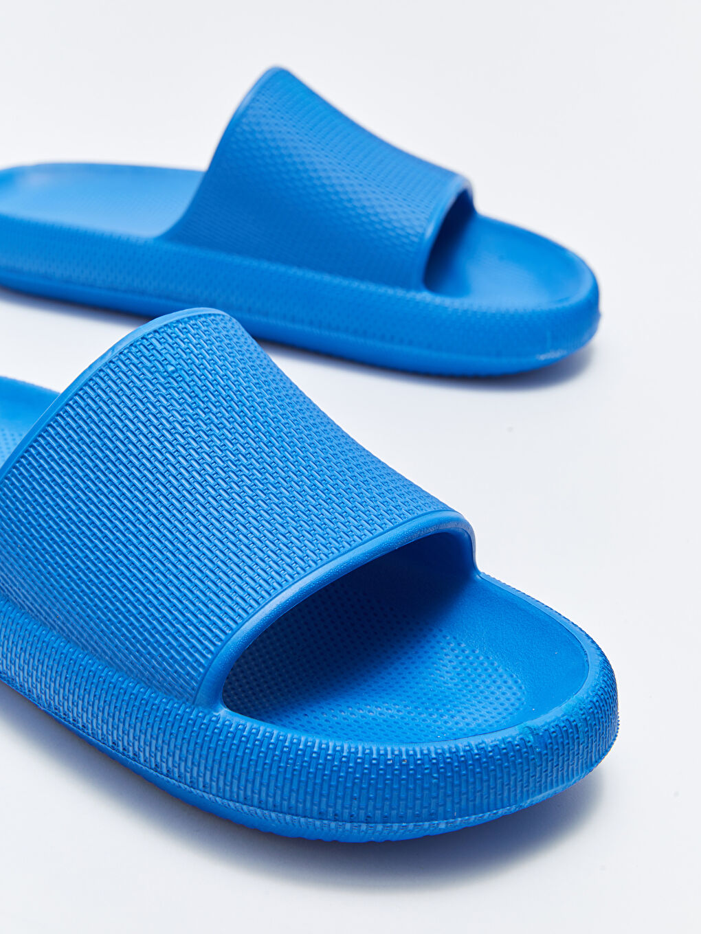 Mavi Tek Bantlı Erkek Terlik-2