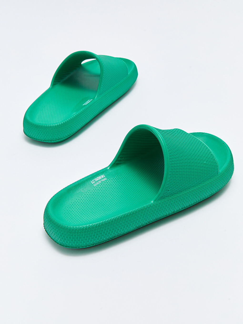 Yeşil Tek Bantlı Erkek Terlik-4