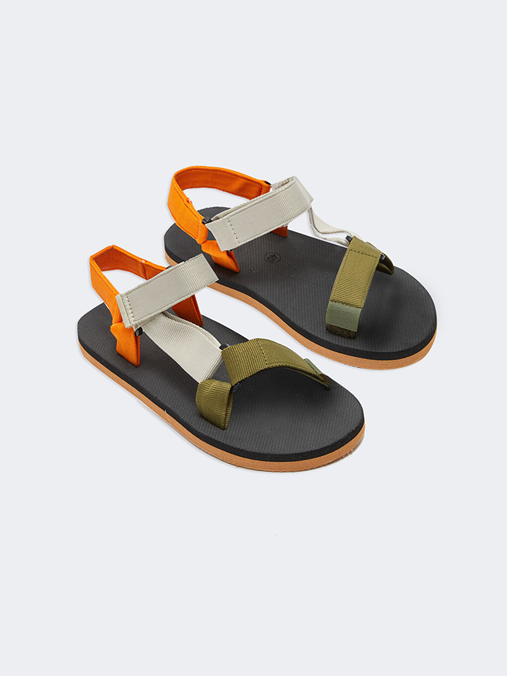 LCW STEPS Thick Sole Hook and Loop Men's Sandals -S2LG63Z8-F9C