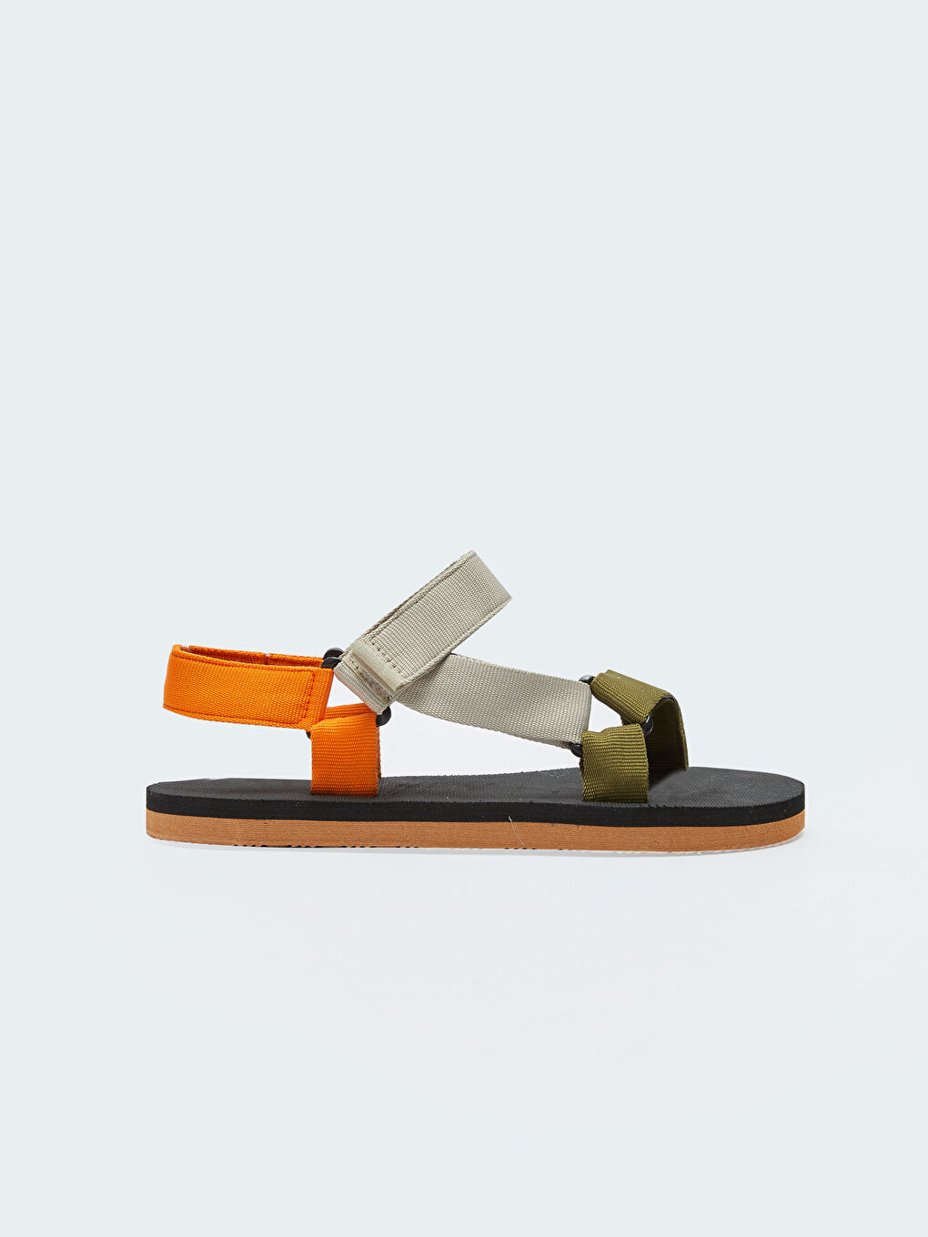 LCW STEPS Thick Sole Hook and Loop Men's Sandals -S2LG63Z8-F9C