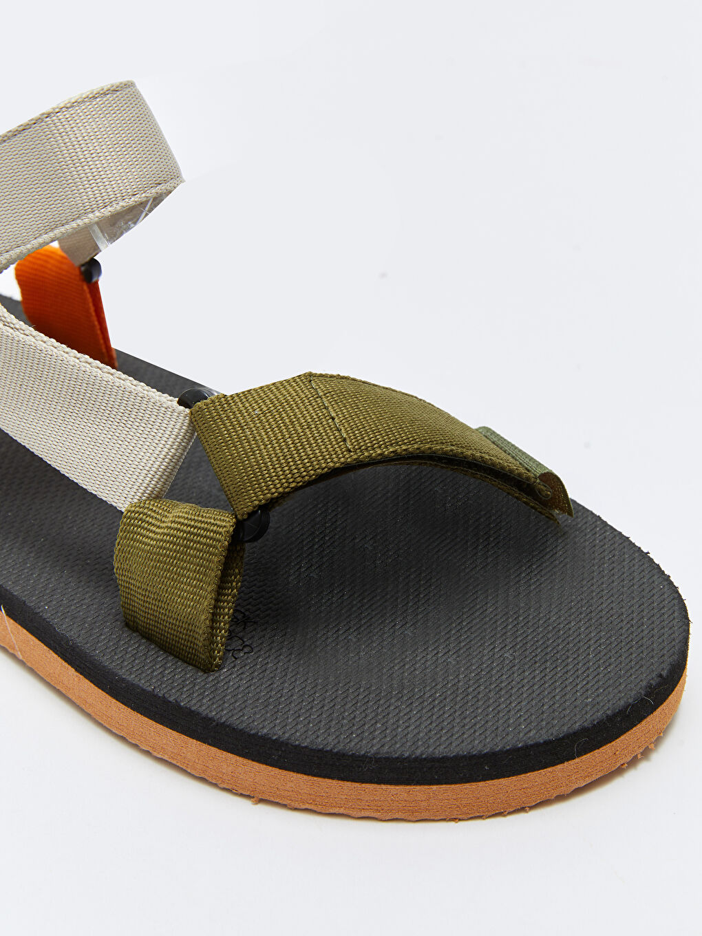 LCW STEPS Thick Sole Hook and Loop Men's Sandals -S2LG63Z8-F9C