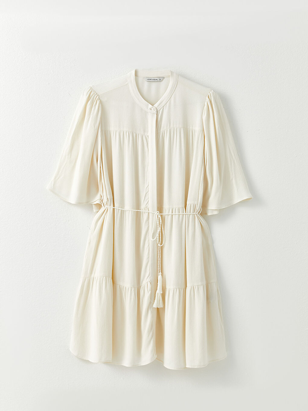 Crew Neck Regular Short Sleeve Viscose Women's Dress -S2LG72Z8-R9J