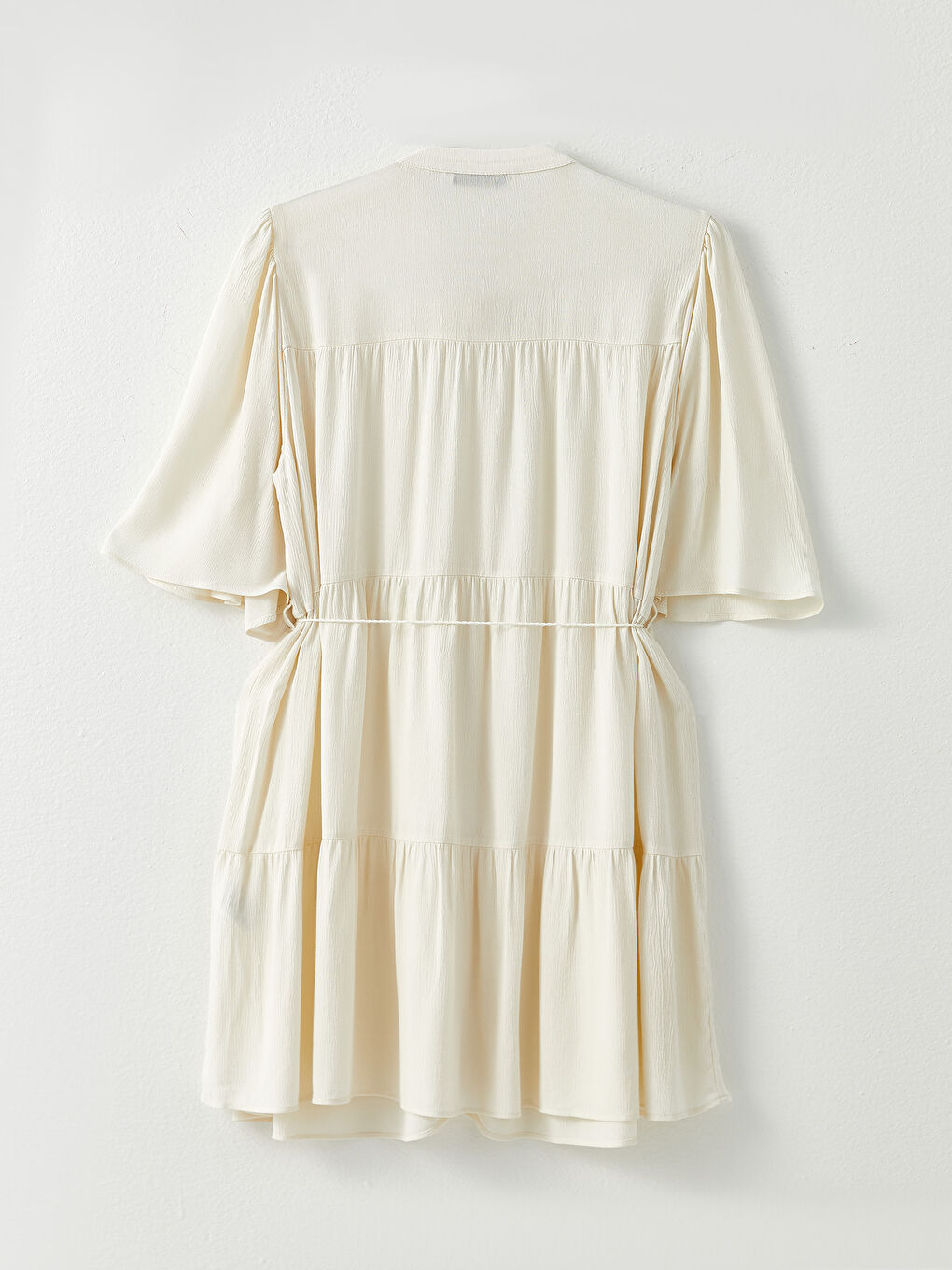 Crew Neck Regular Short Sleeve Viscose Women's Dress -S2LG72Z8-R9J