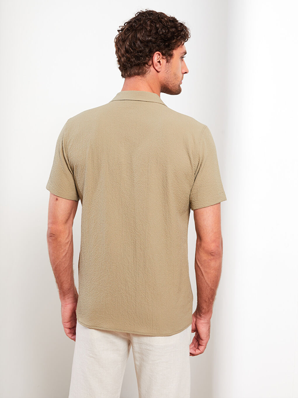 Comfortable Fit Short Sleeved Men's Shirt -S2LG85Z8-SL0