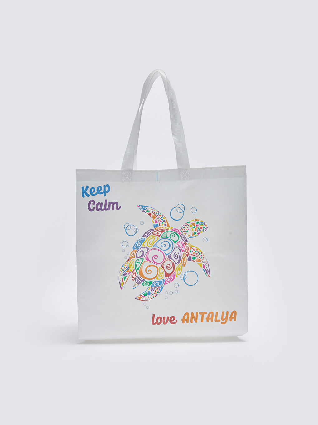 Karışık Antalya Baskılı Kadın Alışveriş Çantası