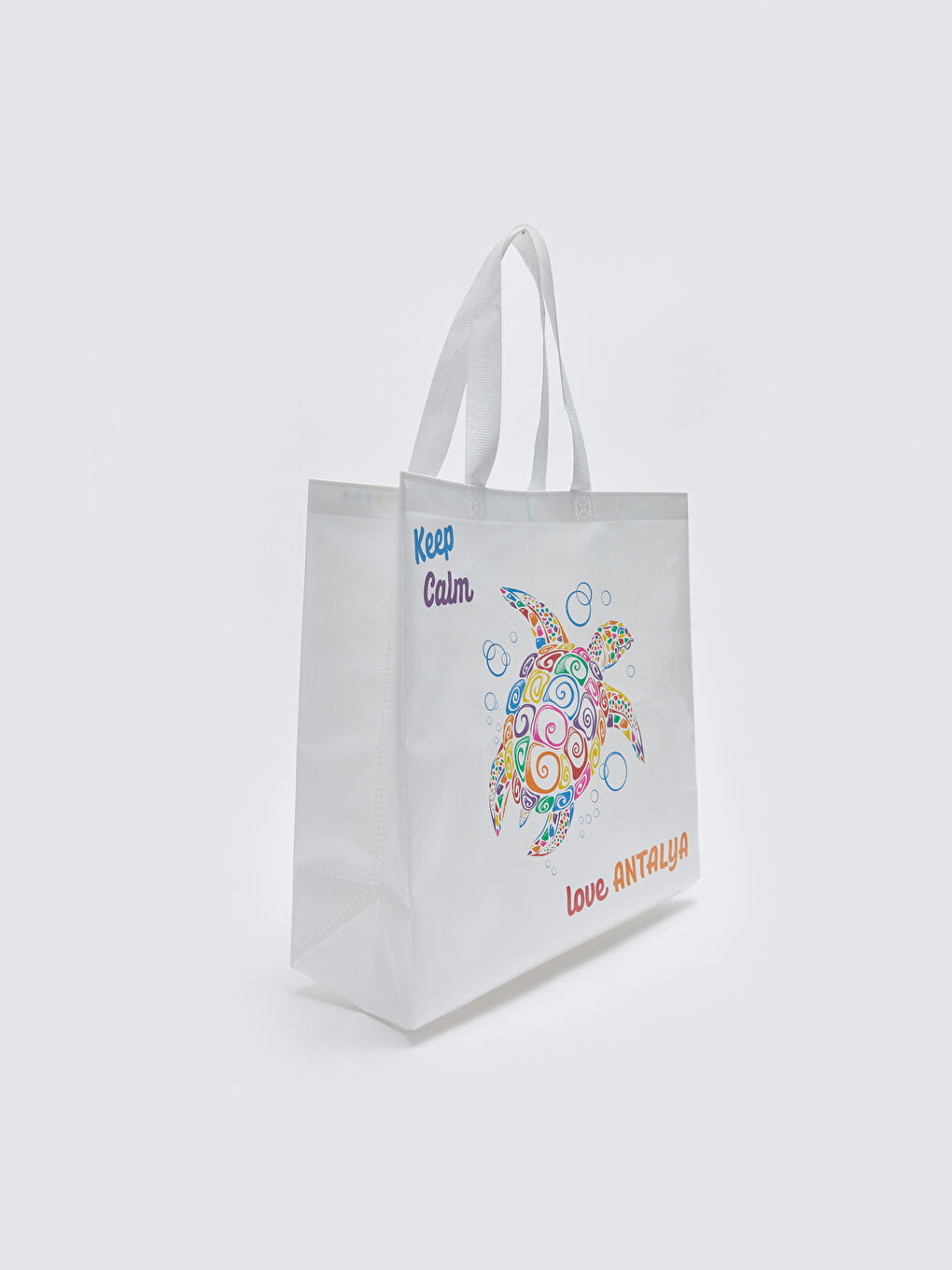 Karışık Antalya Baskılı Kadın Alışveriş Çantası-1