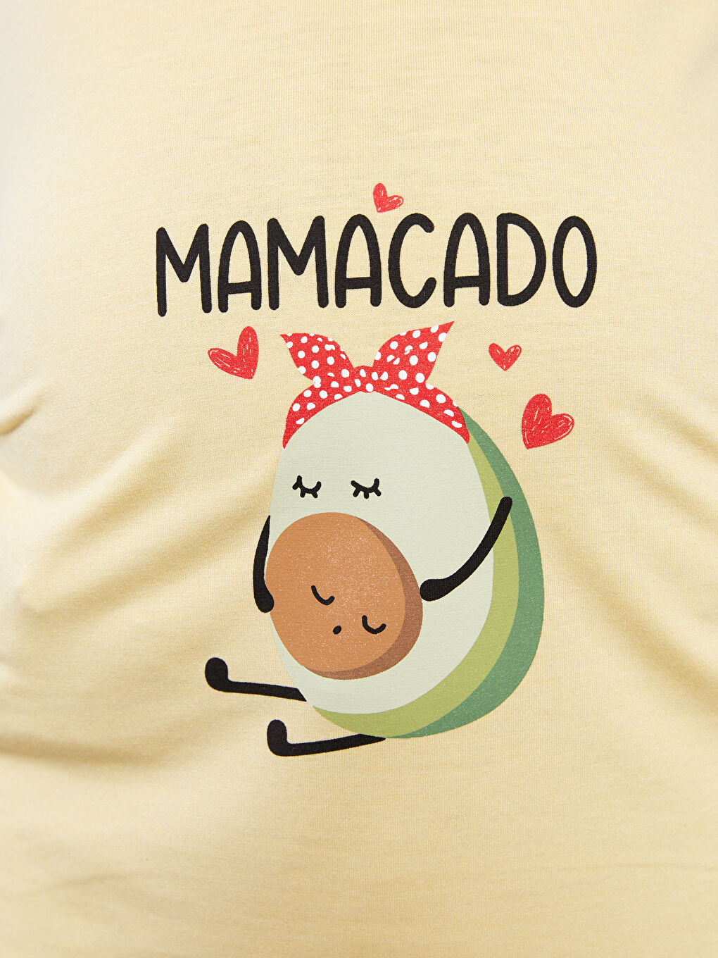 Crew Neck Printed Short Sleeve Maternity T-Shirt-3