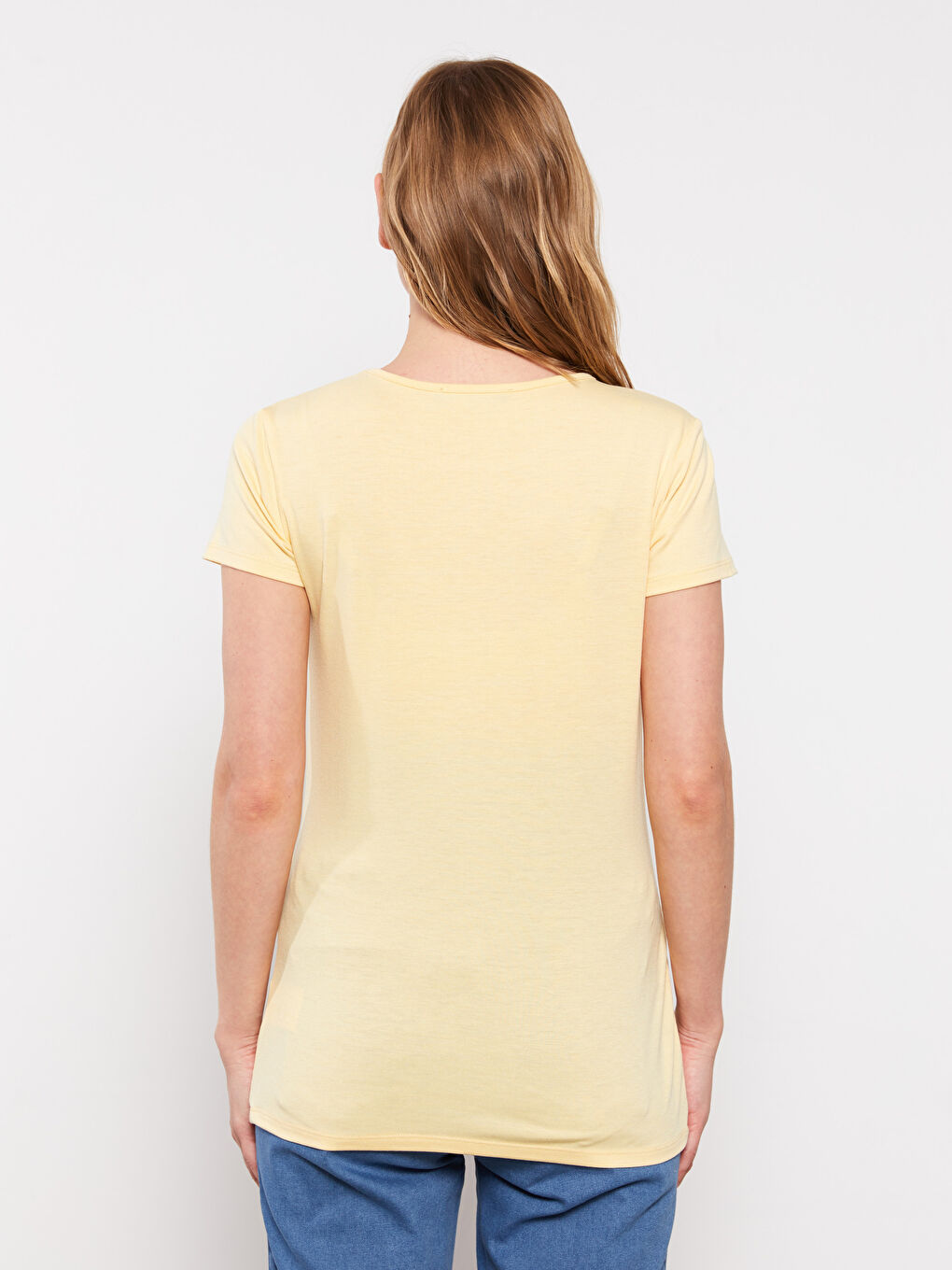 Crew Neck Printed Short Sleeve Maternity T-Shirt-4