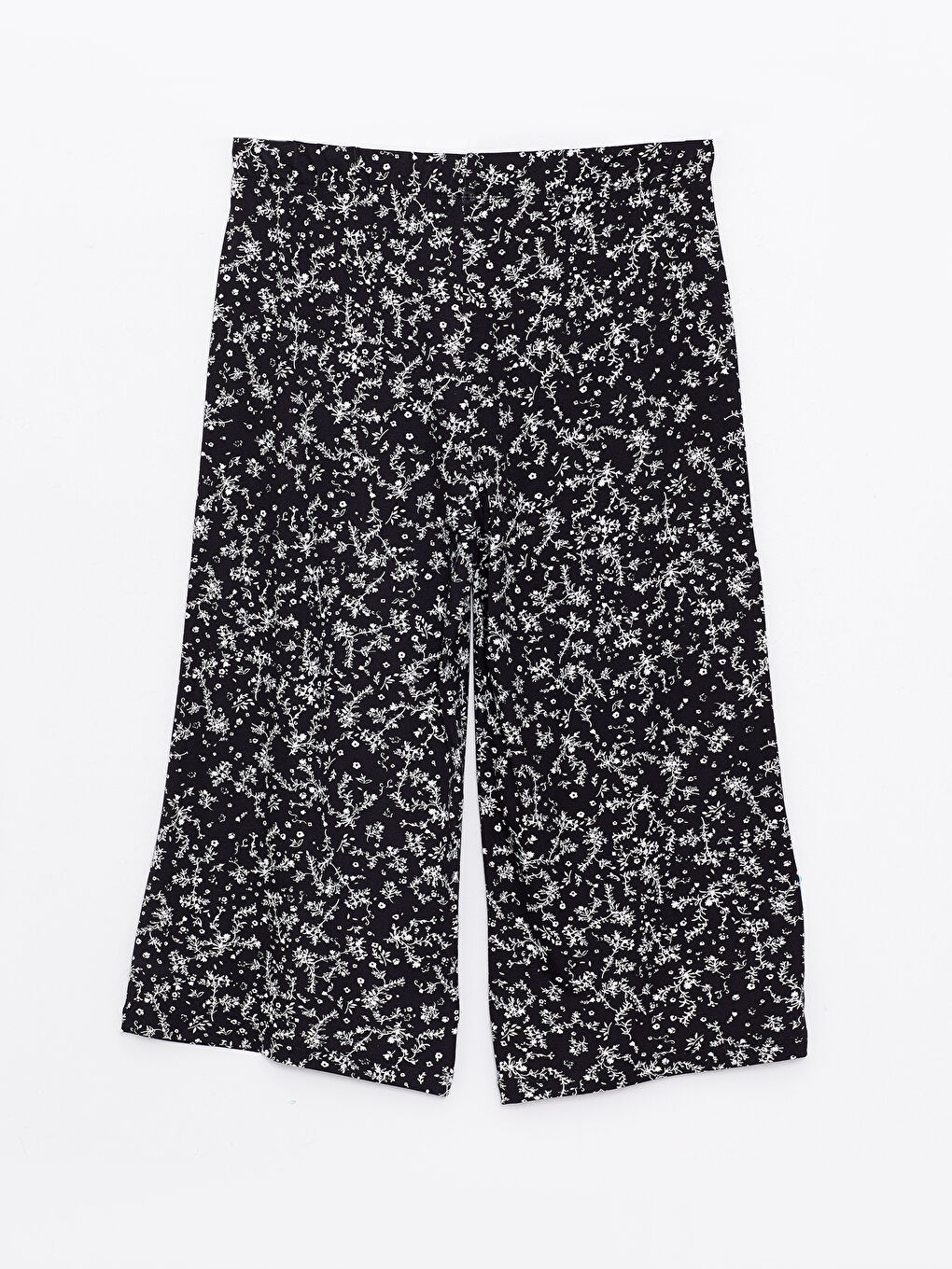 Karışık Beli Lastikli Desenli Kadın Kapri-2