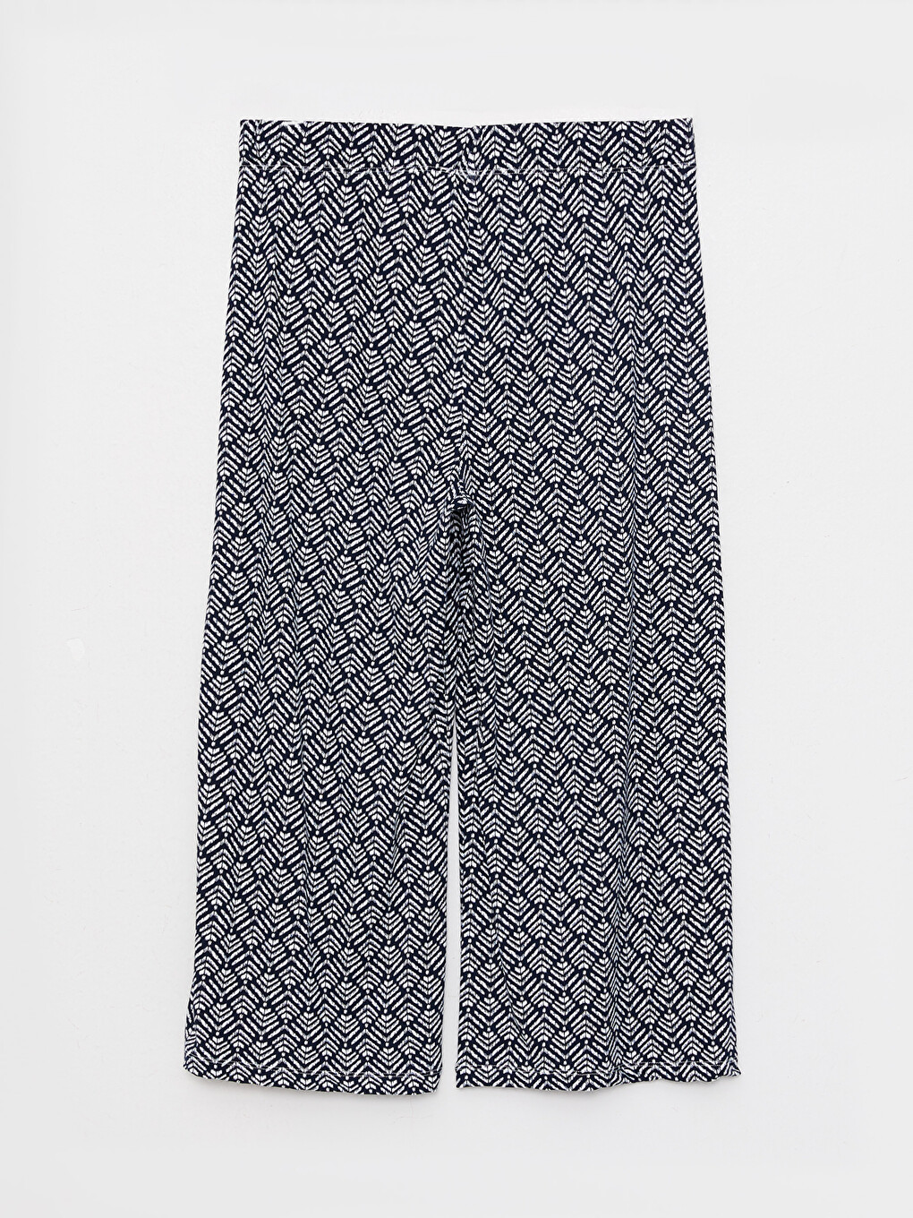 Patterned Women's Capri With Elastic Waist-2