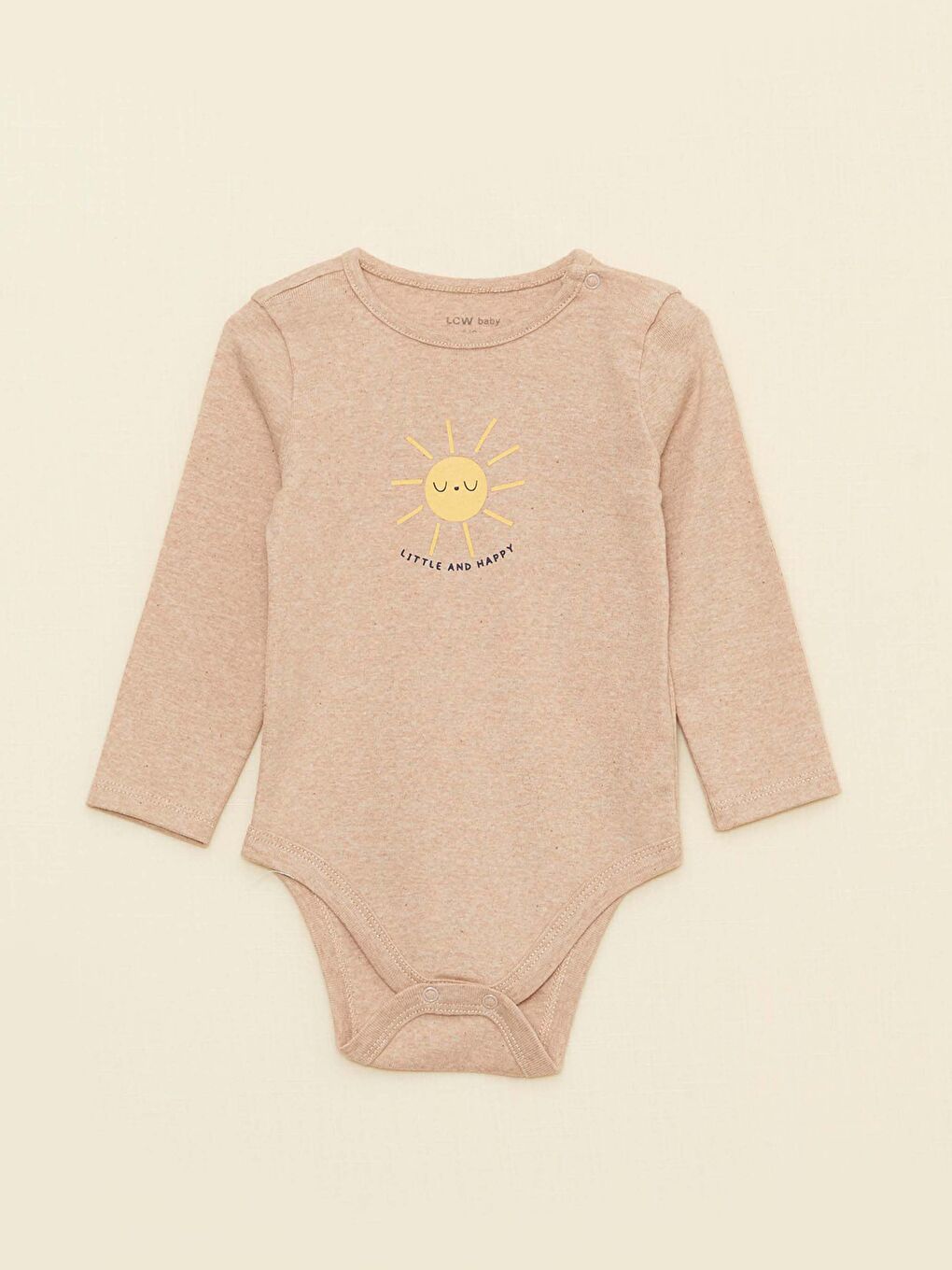 LC Waikiki Okrugli izrez, dugi rukav, štampani komplet bodija na kopčanje i pantalona za dečake, 2-pakovanje -S2LH55Z1-L9L
