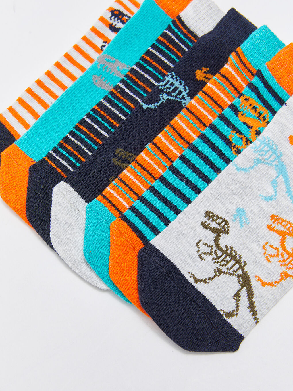 Patterned Boys' Trainer Socks 7 Pack-2