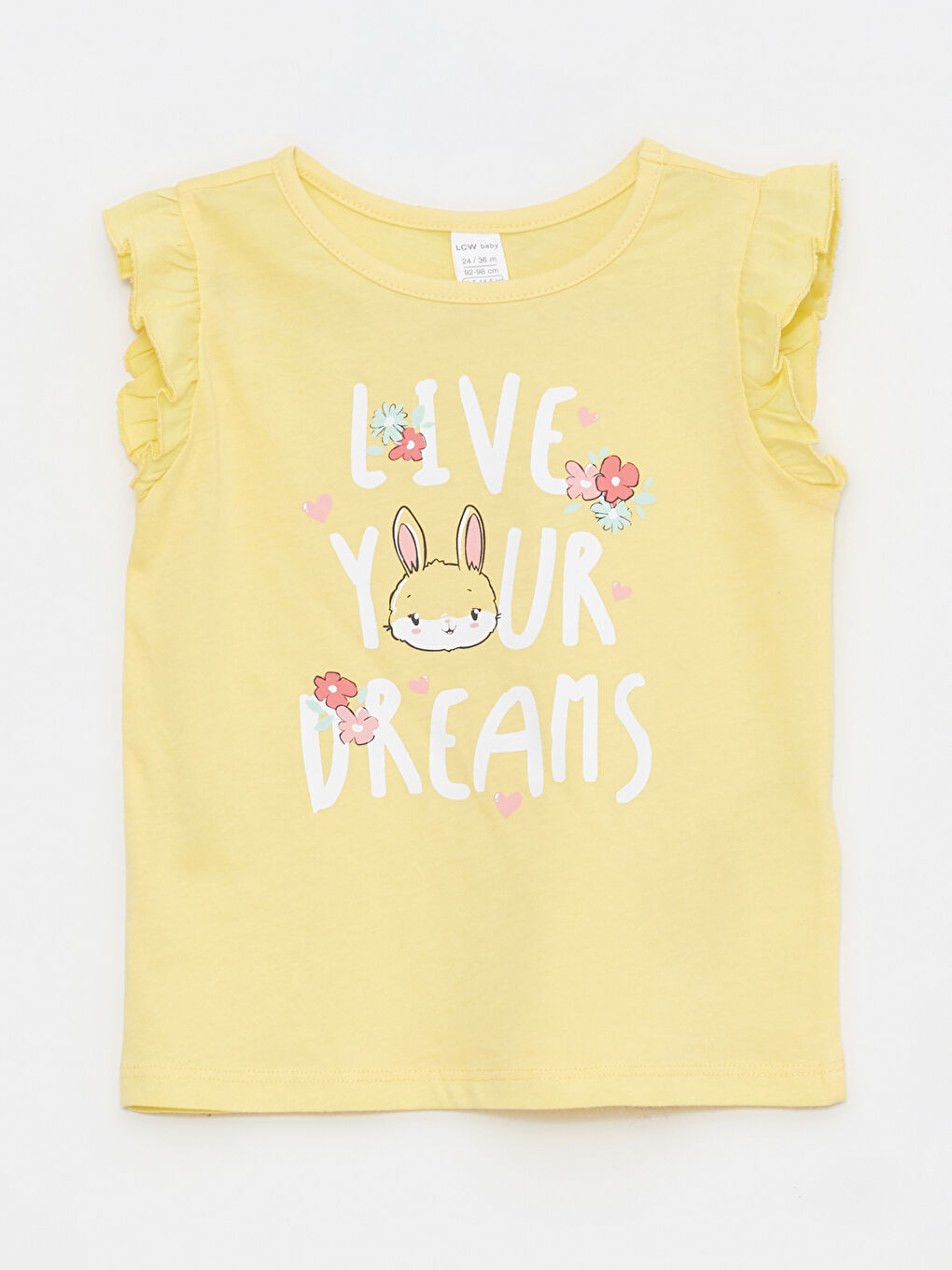 Crew Neck Printed Cotton Baby Girl Athlete 2 Pieces-1