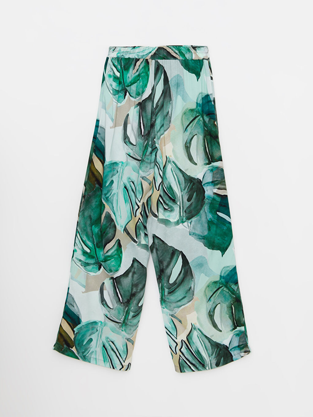 Elasticated Waist Patterned Women's Trousers-6