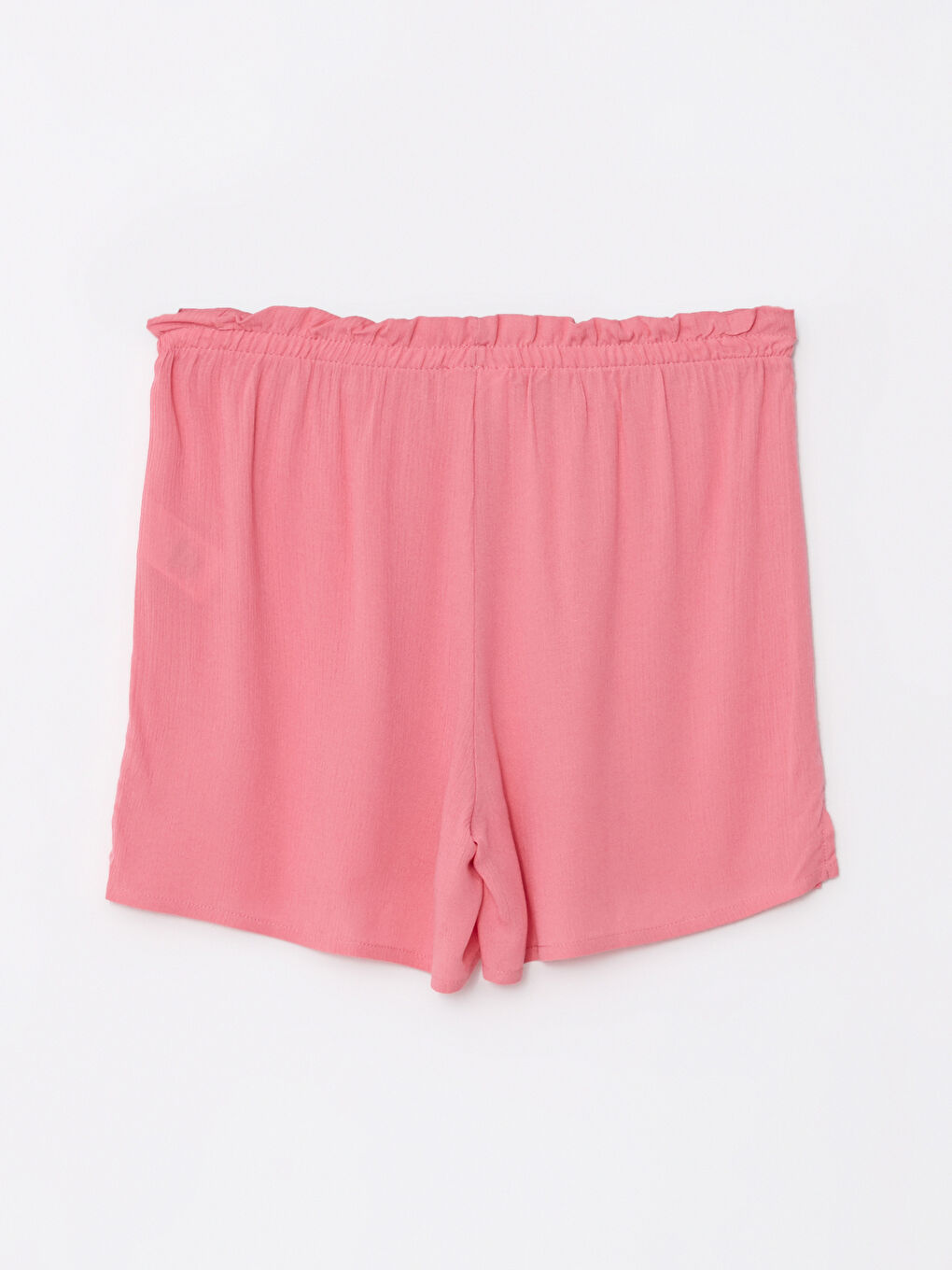 Pembe Beli Lastikli Düz Viskon Kadın Yüzme Giyim Alt-6