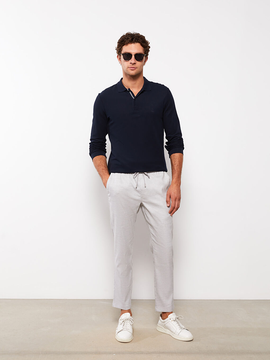 Leinenhose Für Herren Mit Standard-Passform-5